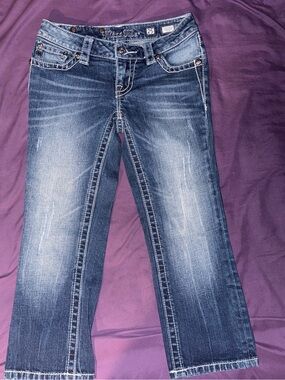 Miss Me Blue Faded Boot-Cut Jeans